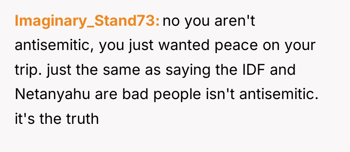 Imaginary_Stand73 no you aren't antisemitic, you just wanted peace on...
