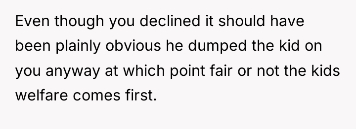 Even though you declined it should have been plainly obvious...