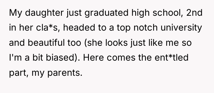 My daughter just graduated high school, 2nd in her cla*s,...