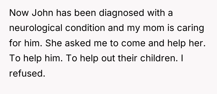 Now John has been diagnosed with a neurological condition and...