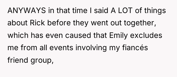 ANYWAYS in that time I said A LOT of things...