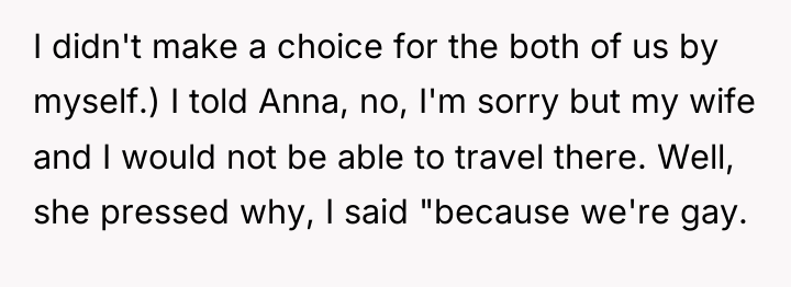 I didn't make a choice for the both of us...