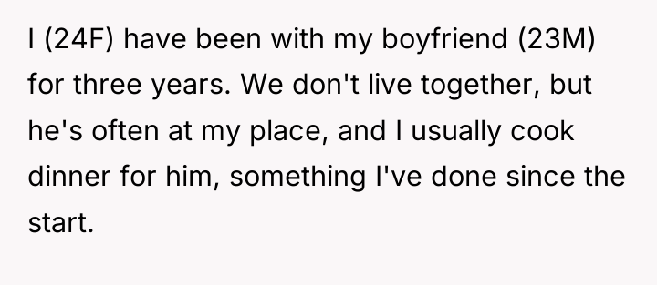 I (24F) have been with my boyfriend (23M) for three...