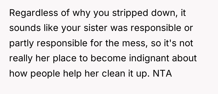 Regardless of why you stripped down, it sounds like your...