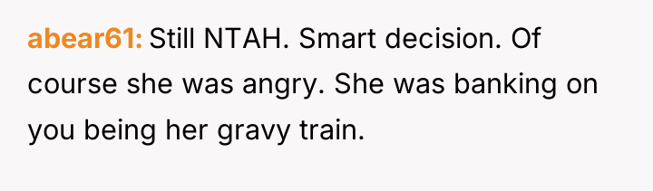 abear61 Still NTAH. Smart decision. Of course she was angry....