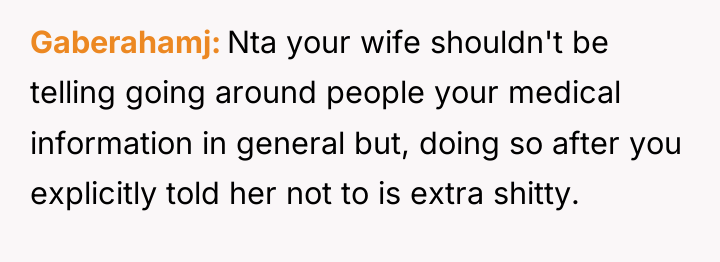 Gaberahamj Nta your wife shouldn't be telling going around people...