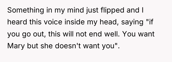 Something in my mind just flipped and I heard this...