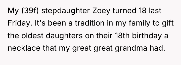 My (39f) stepdaughter Zoey turned 18 last Friday. It's been...