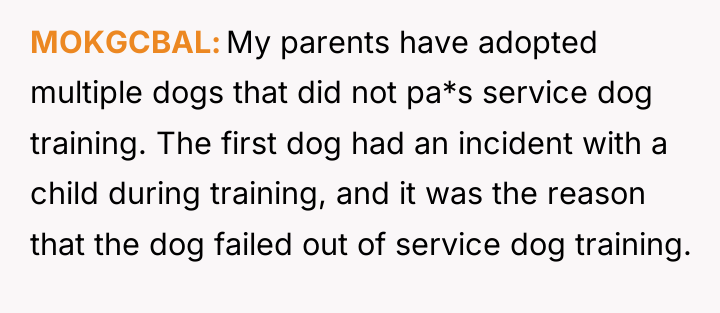 MOKGCBAL My parents have adopted multiple dogs that did not...