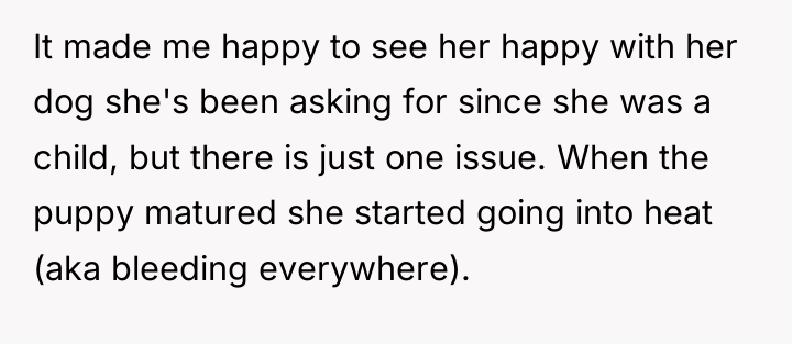 It made me happy to see her happy with her...