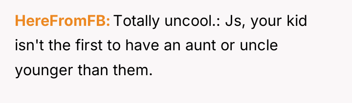 HereFromFB Totally uncool.: Js, your kid isn't the first to...