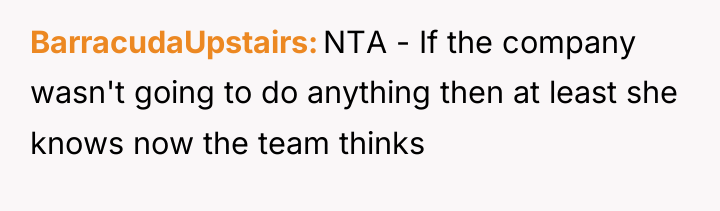 BarracudaUpstairs NTA - If the company wasn't going to do...