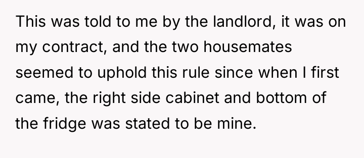 This was told to me by the landlord, it was...
