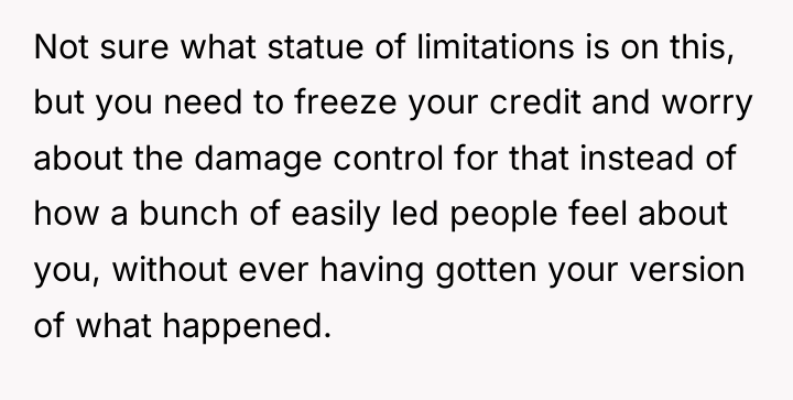 Not sure what statue of limitations is on this, but...