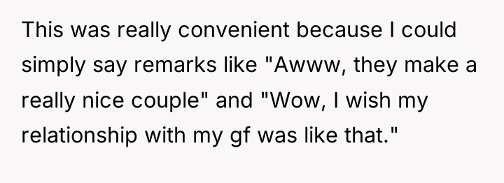 This was really convenient because I could simply say remarks...