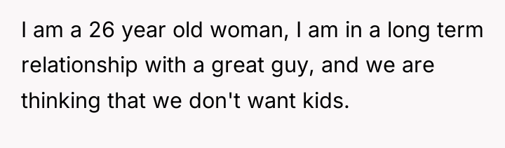 I am a 26 year old woman, I am in...