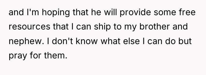 and I'm hoping that he will provide some free resources...