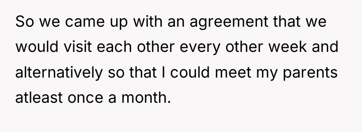 So we came up with an agreement that we would...
