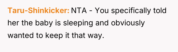 Taru-Shinkicker NTA - You specifically told her the baby is...
