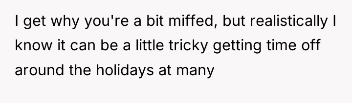 I get why you're a bit miffed, but realistically I...