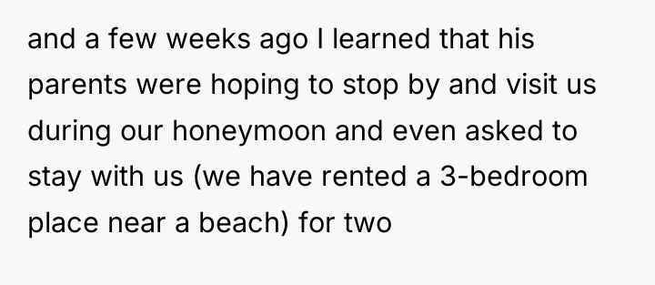and a few weeks ago I learned that his parents...