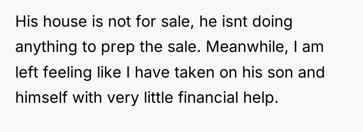 His house is not for sale, he isnt doing anything...