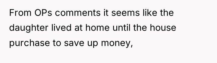 From OPs comments it seems like the daughter lived at...