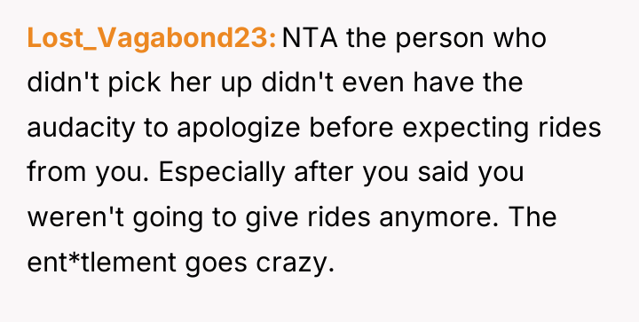 Lost_Vagabond23 NTA the person who didn't pick her up didn't...