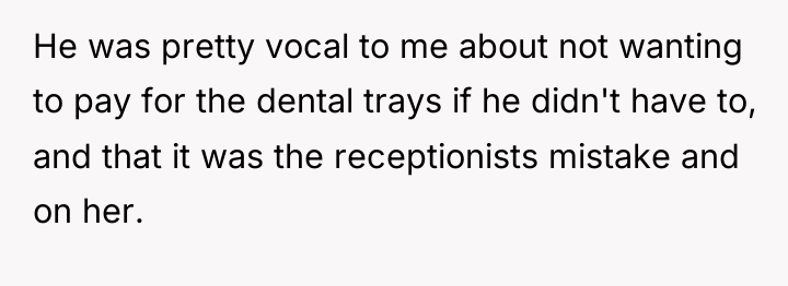 He was pretty vocal to me about not wanting to...
