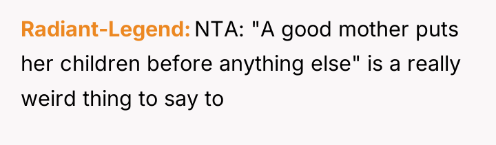 Radiant-Legend NTA: "A good mother puts her children before anything...