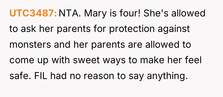 UTC3487 NTA. Mary is four! She's allowed to ask her...