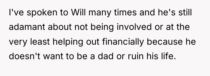 I've spoken to Will many times and he's still adamant...
