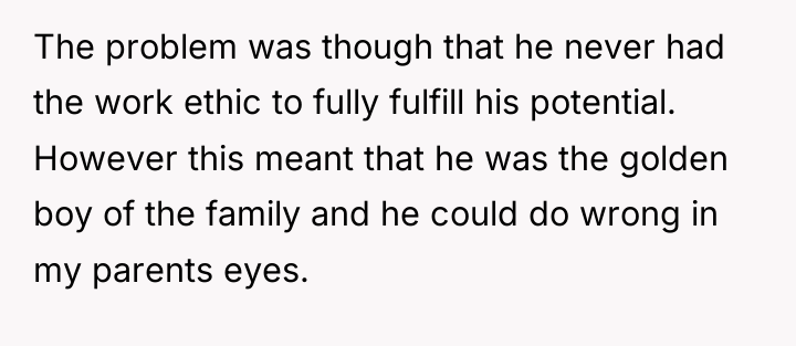 The problem was though that he never had the work...