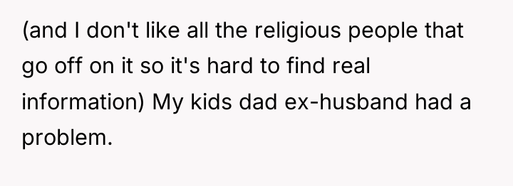 (and I don't like all the religious people that go...