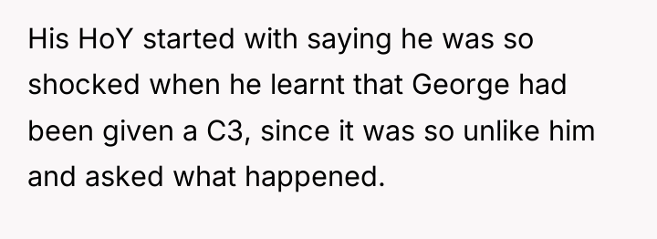 His HoY started with saying he was so shocked when...