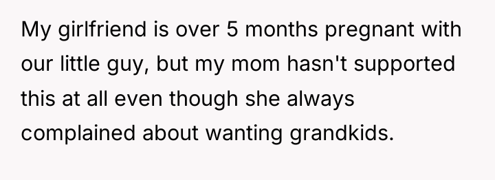 My girlfriend is over 5 months pregnant with our little...