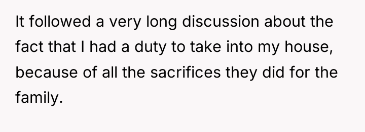 It followed a very long discussion about the fact that...
