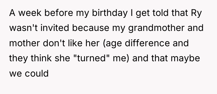 A week before my birthday I get told that Ry...