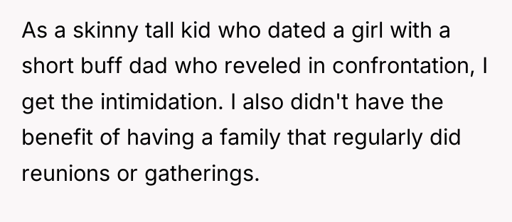 As a skinny tall kid who dated a girl with...