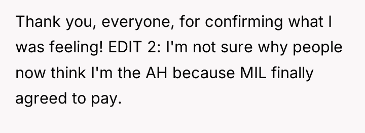 Thank you, everyone, for confirming what I was feeling! EDIT...