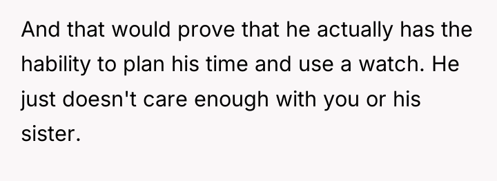 And that would prove that he actually has the hability...