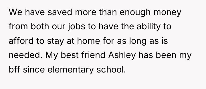 We have saved more than enough money from both our...