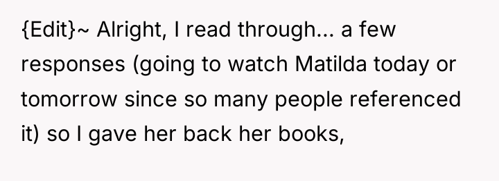 {Edit}~ Alright, I read through... a few responses (going to...