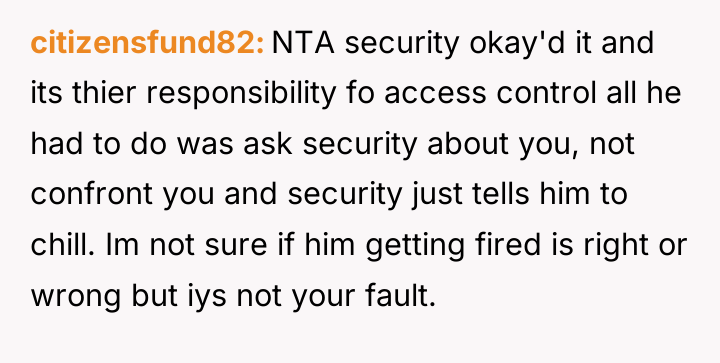 citizensfund82 NTA security okay'd it and its thier responsibility fo...