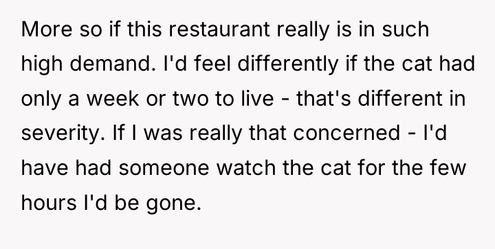 More so if this restaurant really is in such high...