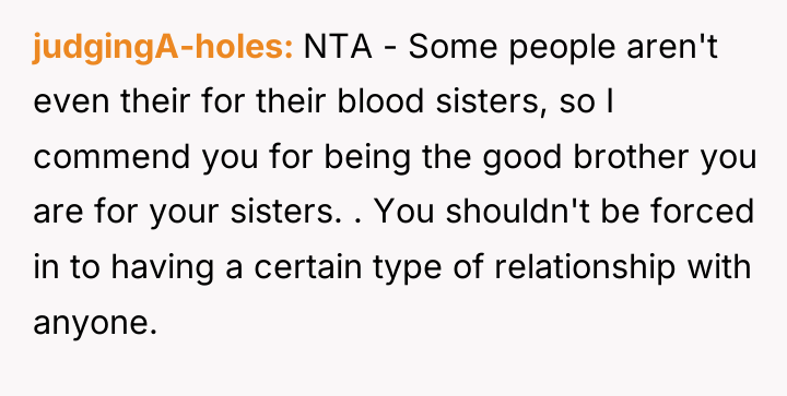 judgingA-holes NTA - Some people aren't even their for their...