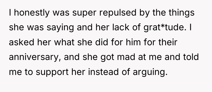 I honestly was super repulsed by the things she was...