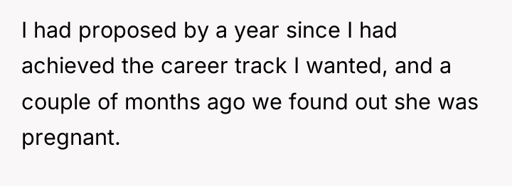 I had proposed by a year since I had achieved...