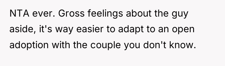 NTA ever. Gross feelings about the guy aside, it's way...