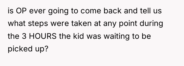 is OP ever going to come back and tell us...
